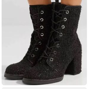 Brand New Stuart Weitzman Boucle Climbing Boots Size 9